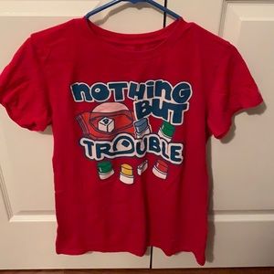 NOTHING BUT TROUBLE women’s tee